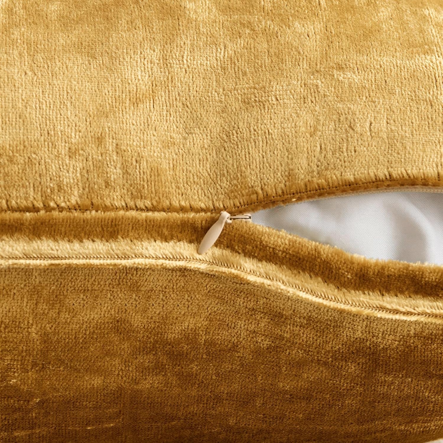 Miulee Dark Gold Velvet Throw Pillow Covers 20x20 Soft Decorative Solid Square Cushion Cases Pack of 2 Modern Luxury Home Decor for Couch,…