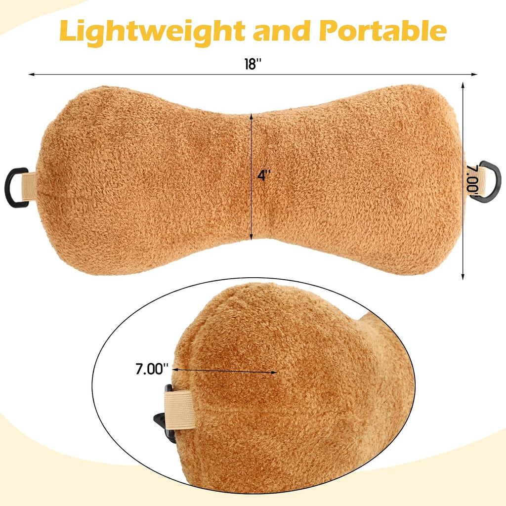 Colingmill 1 Pc Neck Pillow for Recliner Headrest Pillow Bone Shaped Chair Plush with Adjustable Strap Neck Support and Curve Head Cushion…