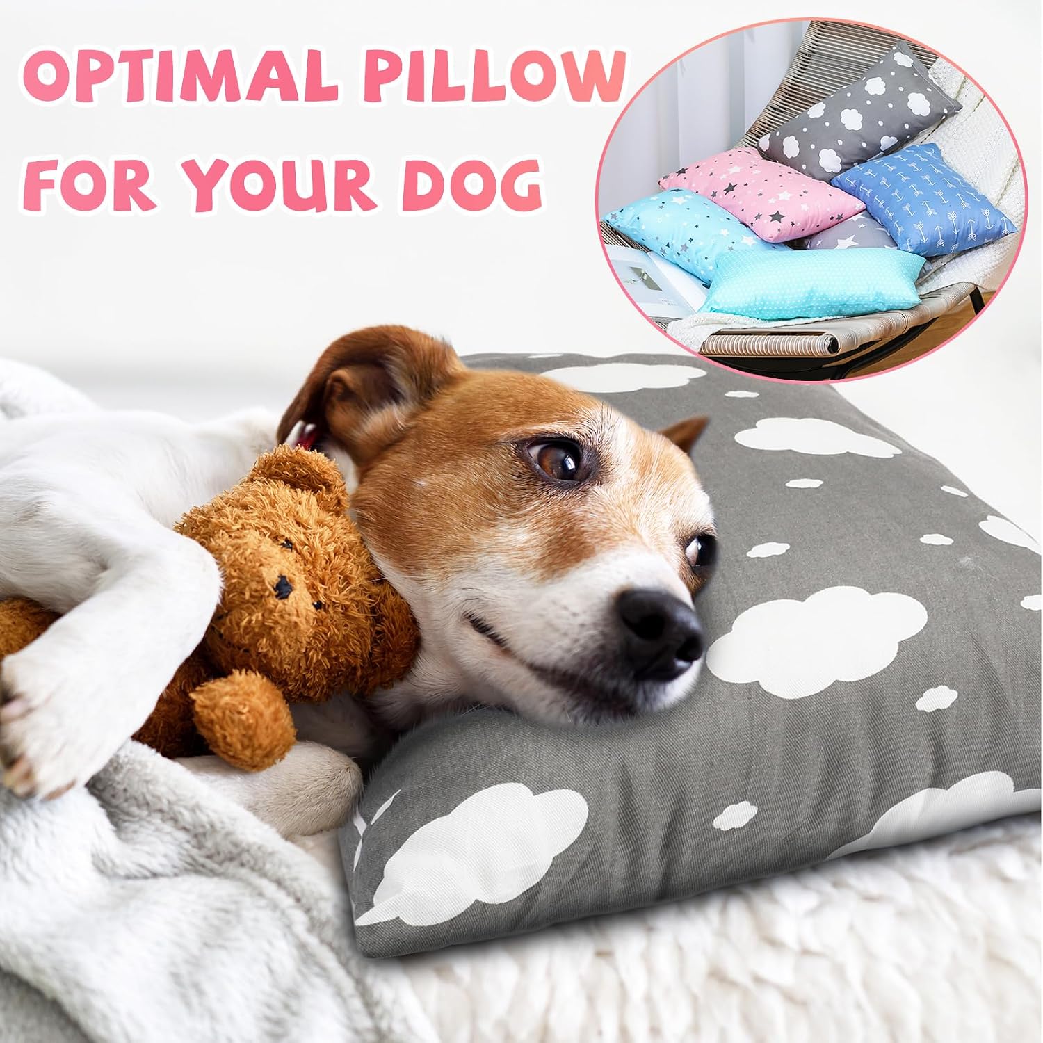 Kigley 6 Pack 12 Pack Mini Pillows for Daycare, Travel, Nap, Small Soft Breathable Machine Washable Sleeping Pillows for Pet Dog