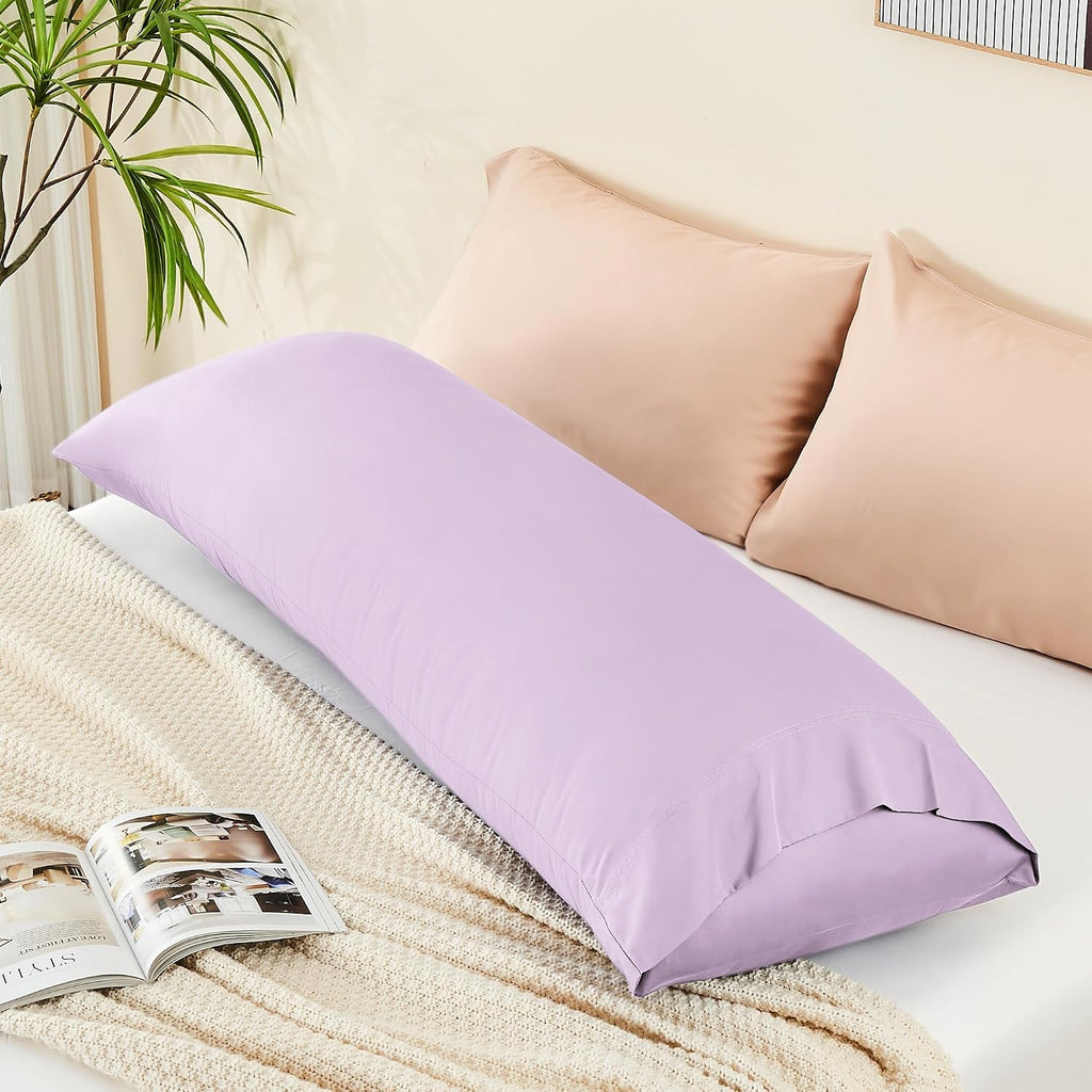 Bedelite Body Pillow Case Cover, Rayon Made from Bamboo, Cooling Body Pillow Cover for Hot Sleepers and Night Sweats, Breathable & Silky So…