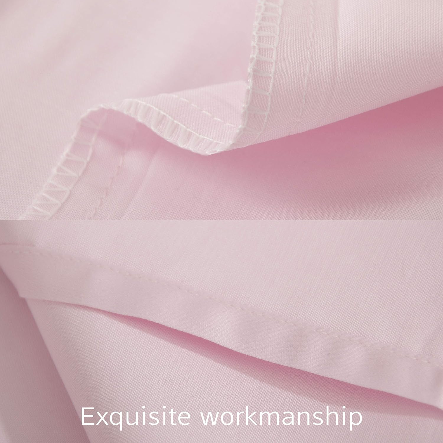 NTBAY Egyptian Cotton King Pillowcases - Set of 2, 500 Thread Count Cotton Pillowcases - Soft and Breathable Envelope Closure Pillow…