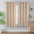Joydeco Blackout Curtains 72 Inch Length 2 Panels Set, Thermal Insulated Long Curtains& Drapes 2 Burg, Room Darkening Grommet Drapes for Li…