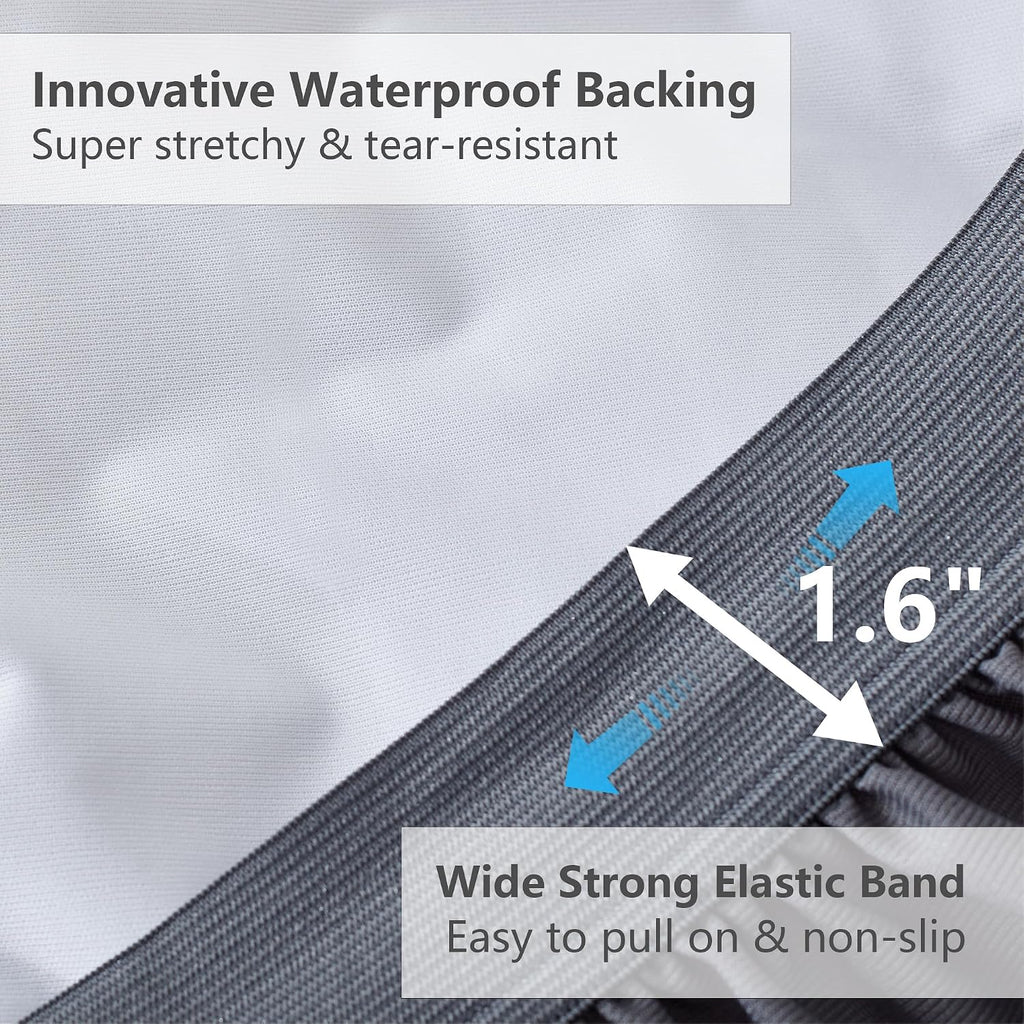 ELVEN HOME Twin Size Mattress Pad Waterproof, Pillow Top Cooling Twin Mattress Topper for Single Bed, Pee Proof Mattress Protector Cover…