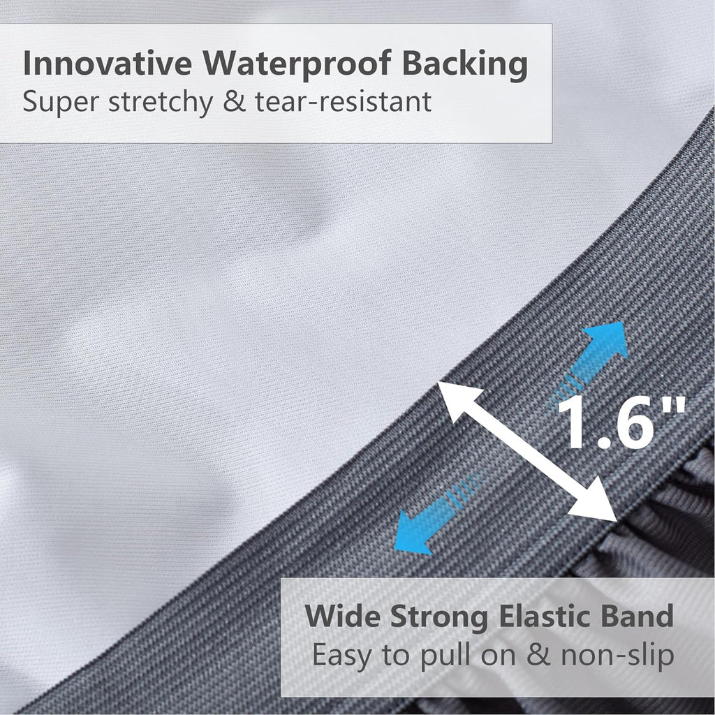 ELVEN HOME Full Size Mattress Pad Waterproof, Cooling Mattress Topper for Double Bed, Pillow Top Quilted Fitted Mattress Protector Cover…