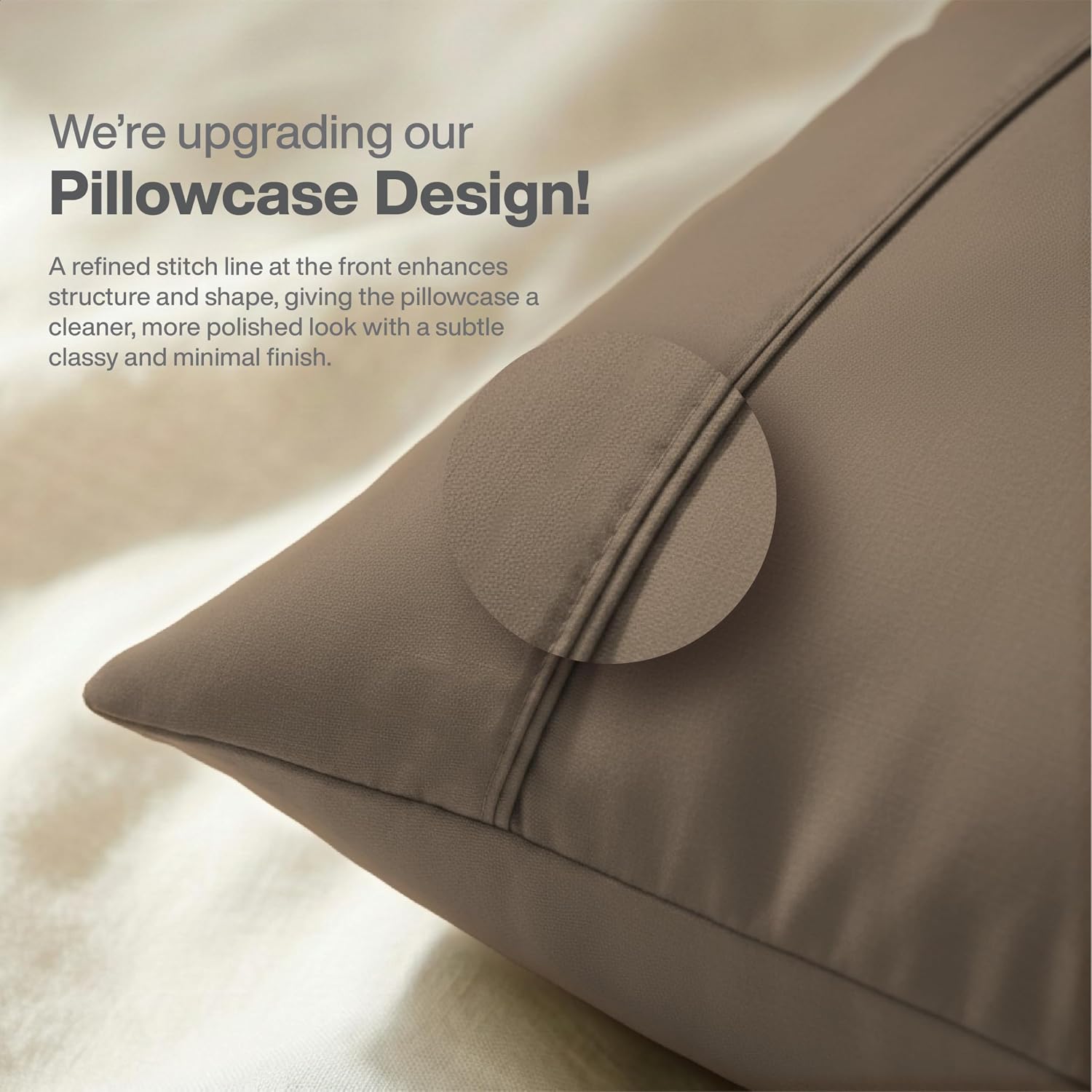 Queensbay Queen Pillow Cases Set of 2, Microfiber Cooling Pillowcases, Soft Breathable Envelope Closure Pillow Covers, Wrinkle Free Easy Ca…