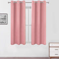 Lemomo Pink Blackout Curtains 40 x 63 Inch Length/Set of 2 Curtain Panels/Thermal Insulated Room Darkening Blackout Curtains for Bedroom 63…