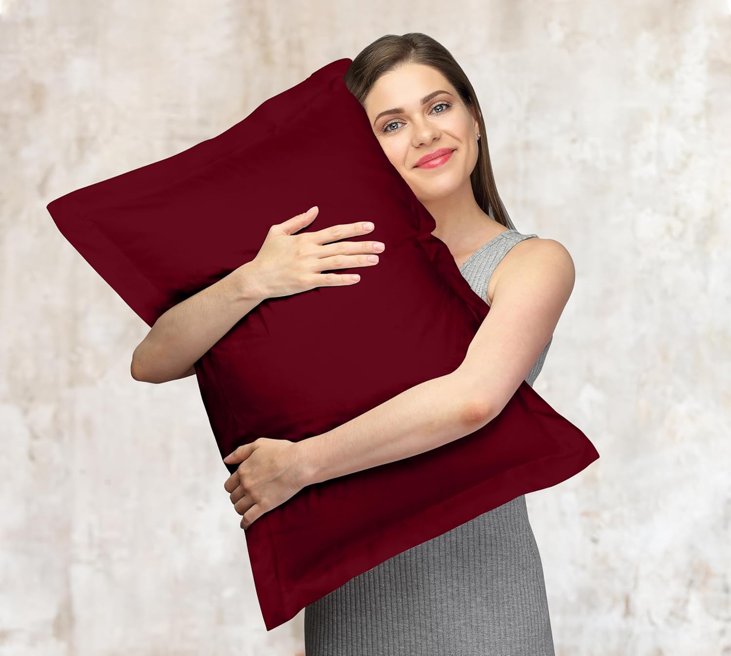 Royalelinens Royale Linens Pillow Shams 2 Pack Euro Size 26x26 Inch - Brushed 1800 Microfiber - Bed Pillow Shams, Wrinkle Resistant Super S…