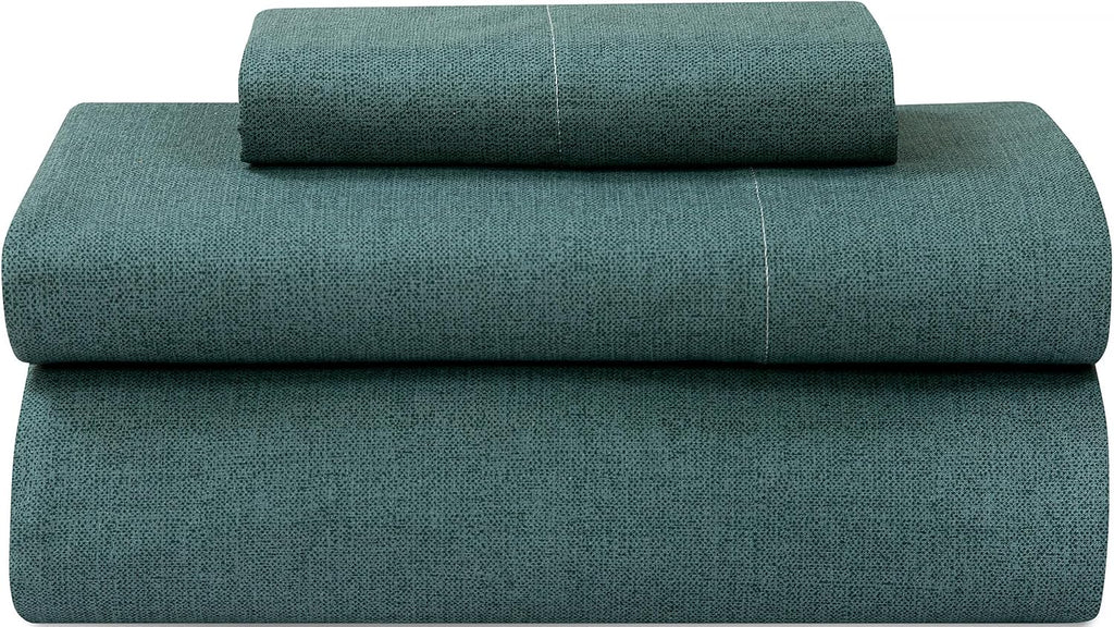 Royalelinens ROYALE LINENS 300 Thread Count 100% Long Staple Combed Cotton Textured Sheet Set - 3 Piece Twin Bed Sheets - 1 Fitted, 1 Flat…