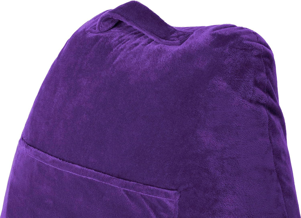 HusbandPillow Husband Pillow Reading Pillow with Arms - Standard Backrest for Sitting Up in Bed - Firm Support Bed Rest Pillow for Adults,…