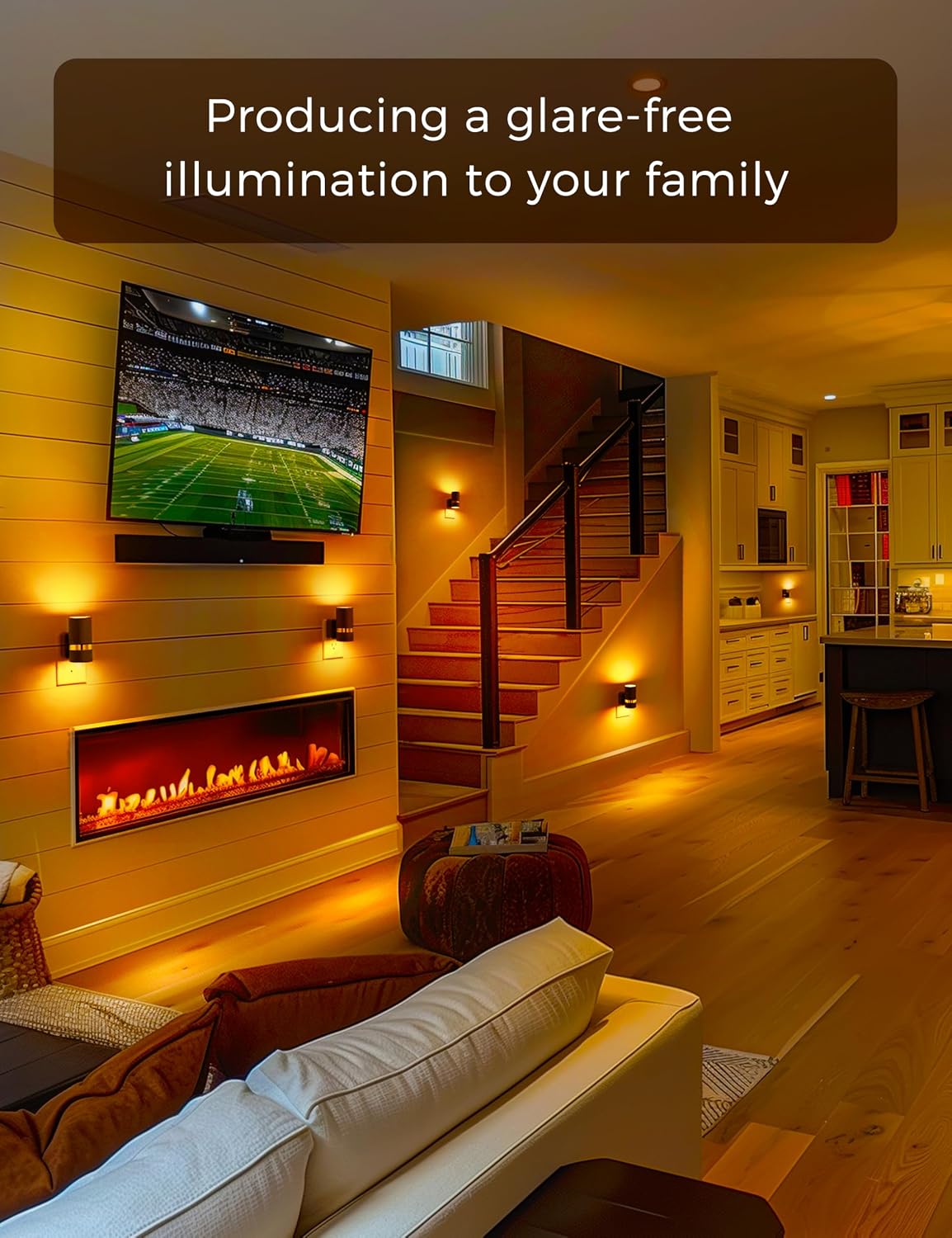 L LOHAS LED Night Lights Plug into Wall, Dusk to Dawn Sensor, Amber Night Light Plug in for Kids, 0-100LM, Ideal for Bedroom, Hallway…