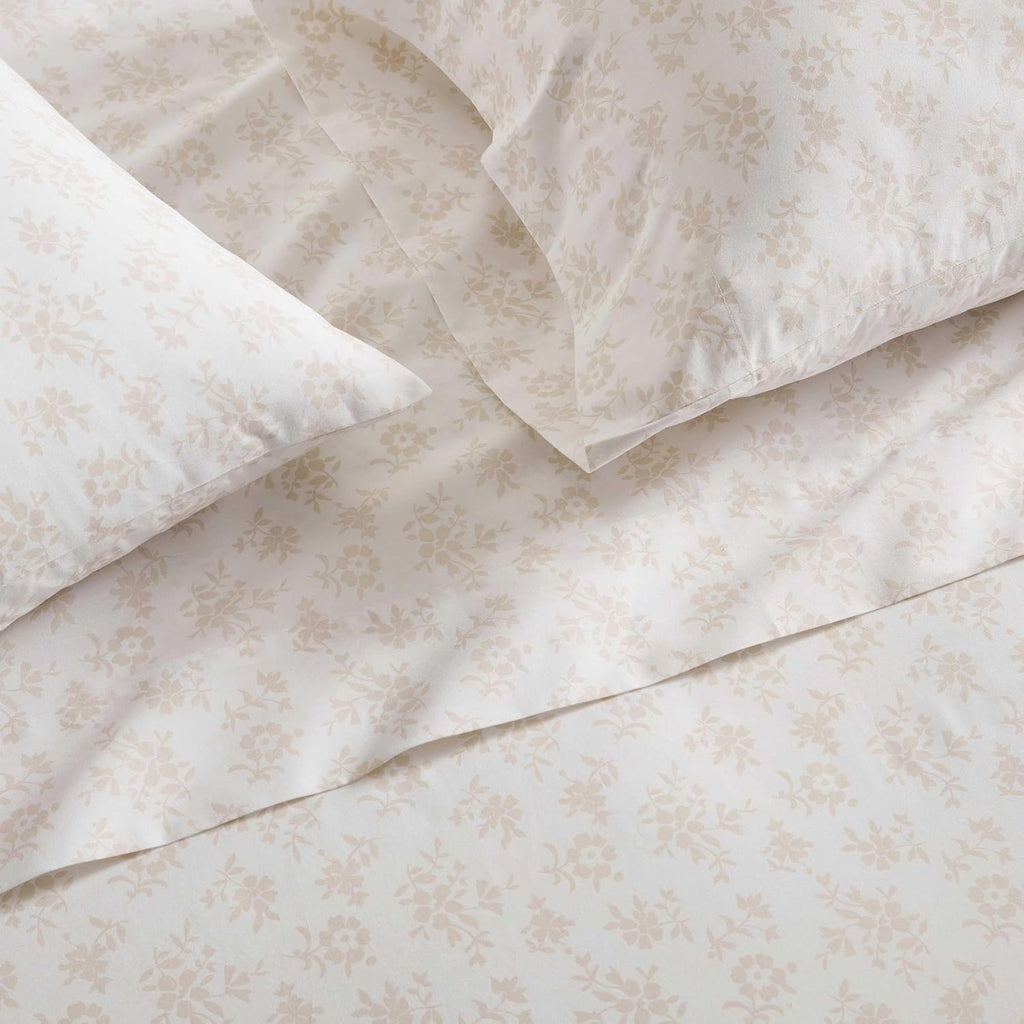MarthaStewart Martha Stewart - Queen Size Sheets Set, Crisp & Tailored Cooling Sheets w/a Naturally Smooth Cotton Percale Lightweight Feel…