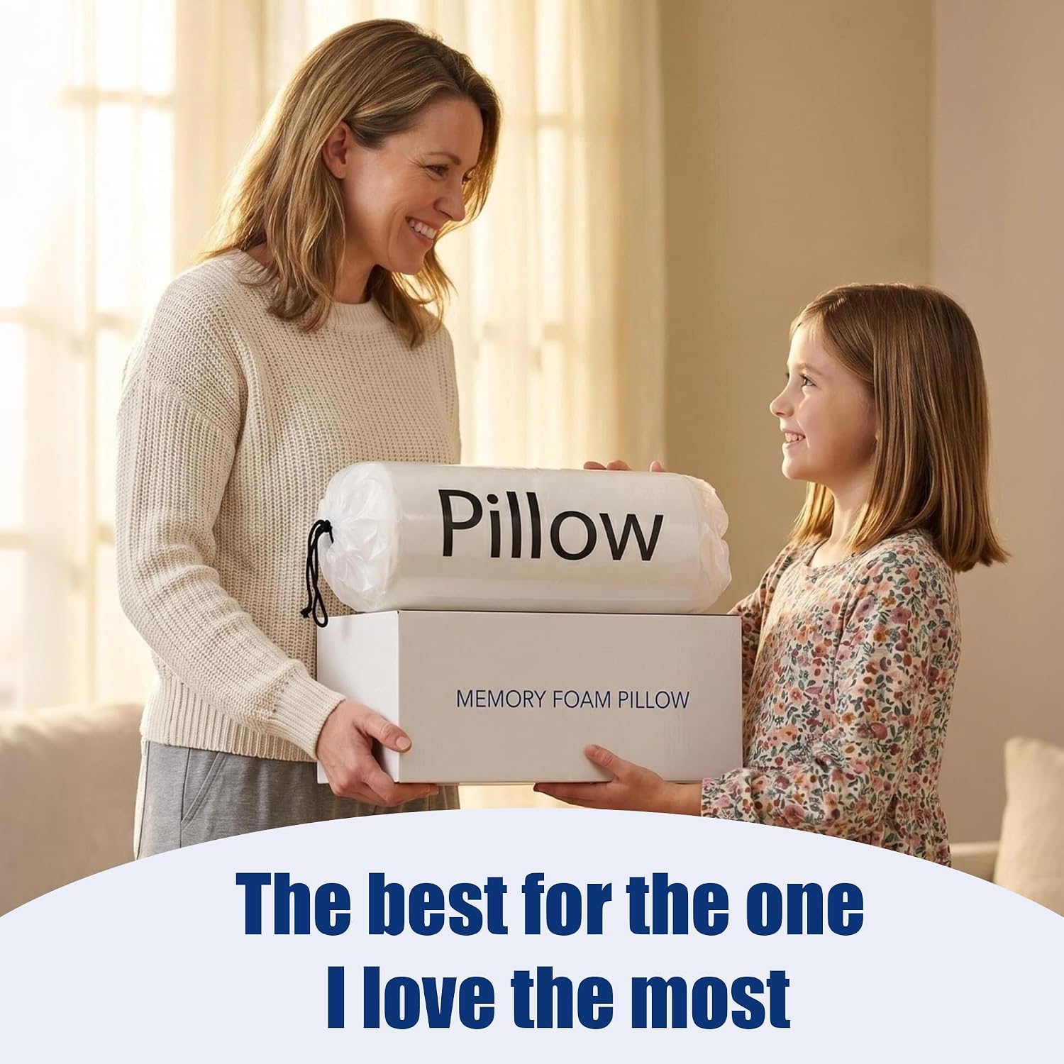 FelineFold Cloud Pillow, Ergonomic Memory Foam Pillow with Firm Cervical Neck Support, Cooling Breathable Pillowcase for Side, Back & Stoma…