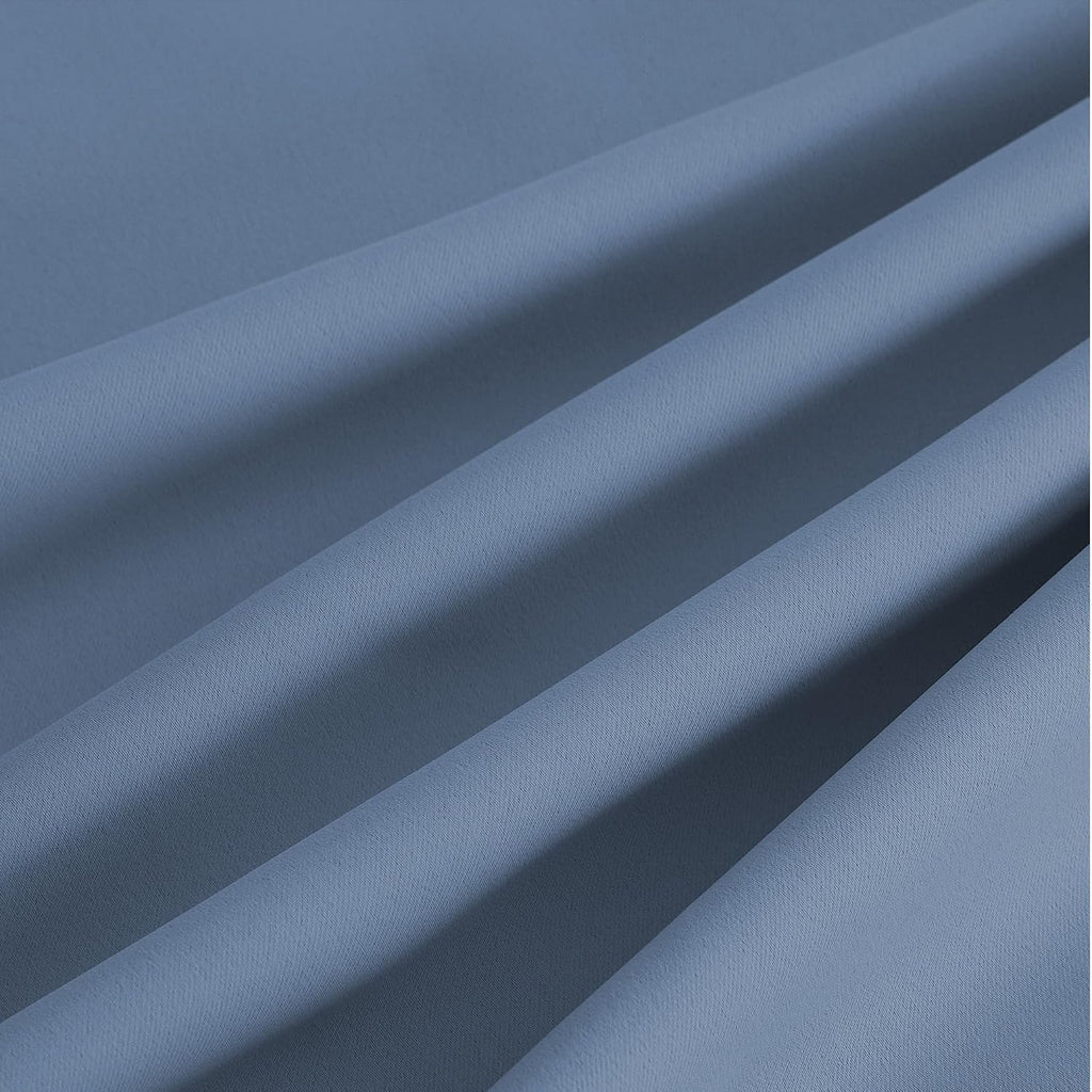 Nicetown Room Darkening Draperies Curtains Panels, 2 Panels Stone Blue W52 x L84 Blue