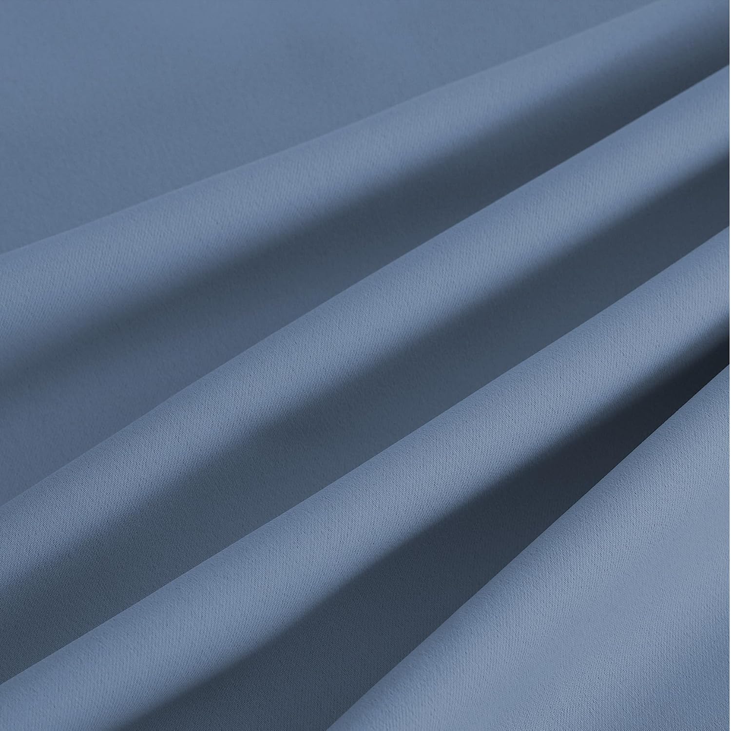 Nicetown Room Darkening Draperies Curtains Panels, 2 Panels Stone Blue W52 x L84 Blue