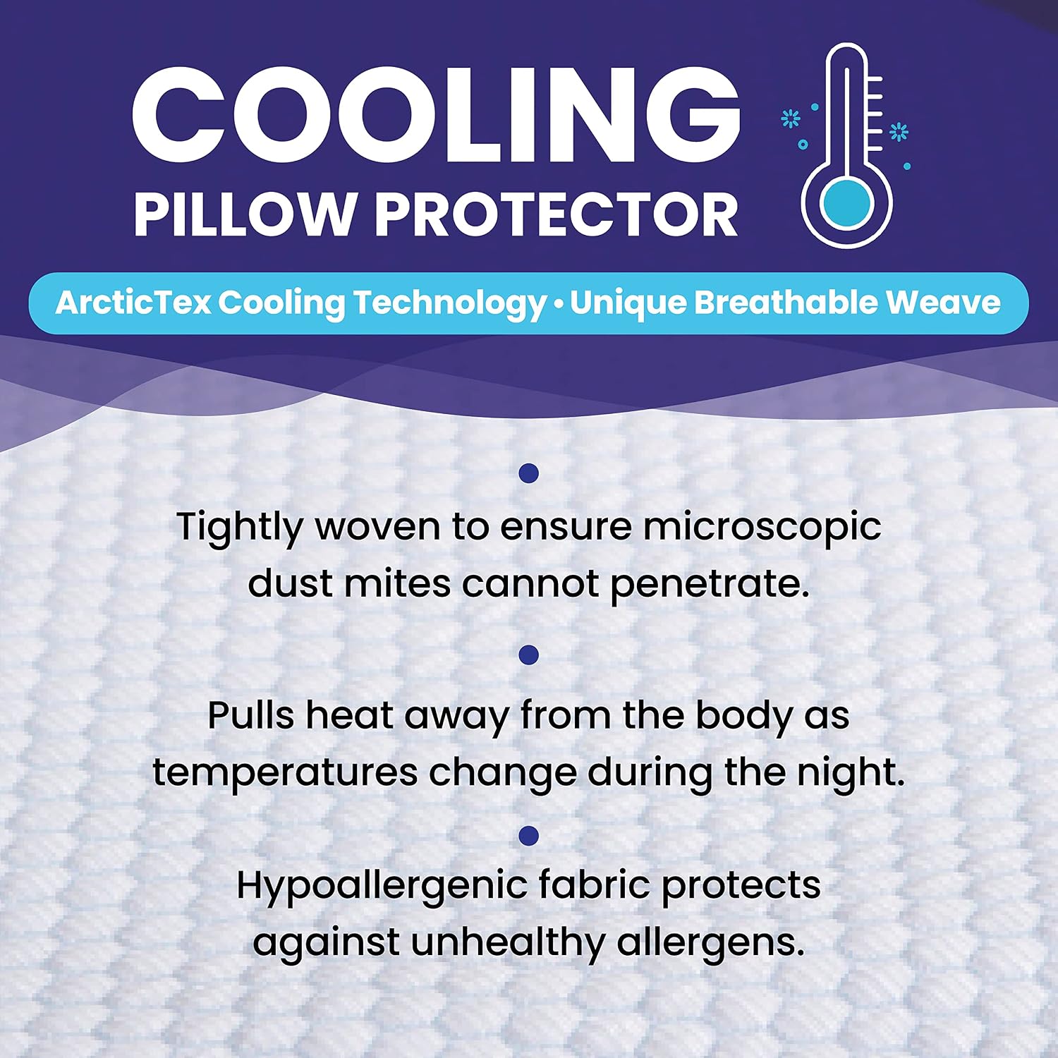 King Size Waterproof Cooling Pillow Protector by Slumberfy - Premium Skin-Safe Cover with Zipper Closure - Natural Fabric with ArcticTex…