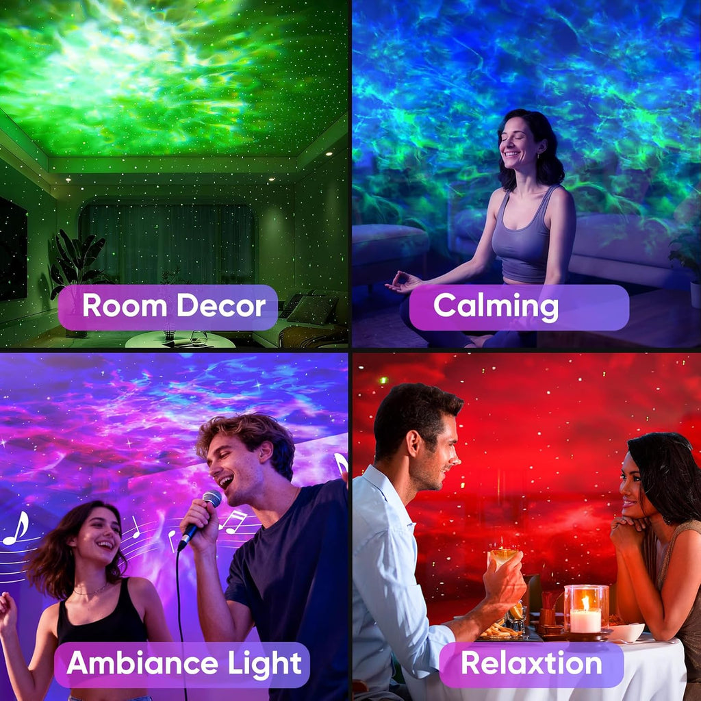 Star Projector Galaxy Night Light Projector, Astronaut Space Projector Starry Nebula Ceiling LED Lamp Light Projector Show for Party…
