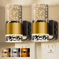 Night Lights Plug into Wall 2 Pack, Dimmable Night Light with Dusk-to-Dawn Light Sensor, Soft White/Cool White/Amber 3 Light Color…