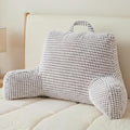 NOONTIDE Reading Pillow with Top Handle, Uniquely Designed Soft Fabric, Ergonomic Back Support for Bed, Cover Washable Sit up…