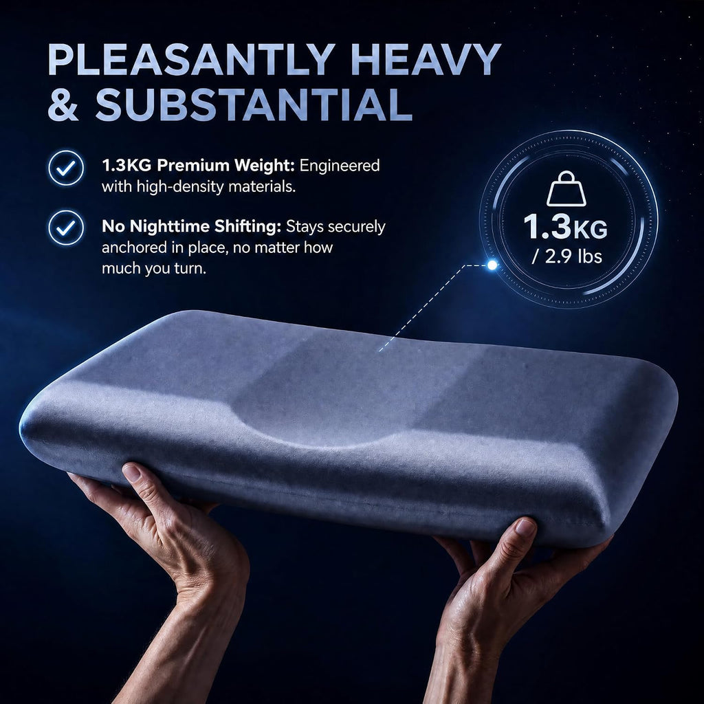 Silicone Pillow for Sleeping, Cooling Ergonomic Neck Support Pillow, High Resilience Bed Pillow for Side Back Sleepers, Washable…