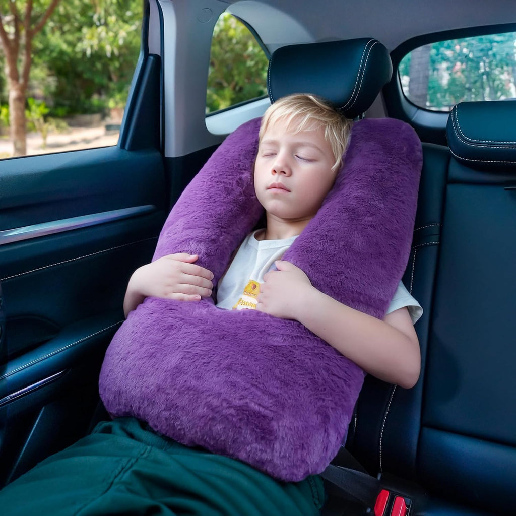 Atablyn-Foryourdailylife Atablyn Travel Pillows for Car Back Seat U Shaped Travel Pillow Cushion Car Pillow for Family Sleeping Airplane Ad…