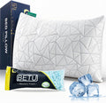 BETU Standard Pillow, Cooling Shredded Memory Foam Pillow for Hot Sleepers College Dorm Room Essentials, Adjustable Firm Gel Cool Pillow…