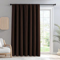 Igemaeve Blackout Curtains for Bedroom 1 Panel, Custom Curtains Thermal Insulated Chocolate, Rod Pocket Room Darkening Drapes for Living Ro…