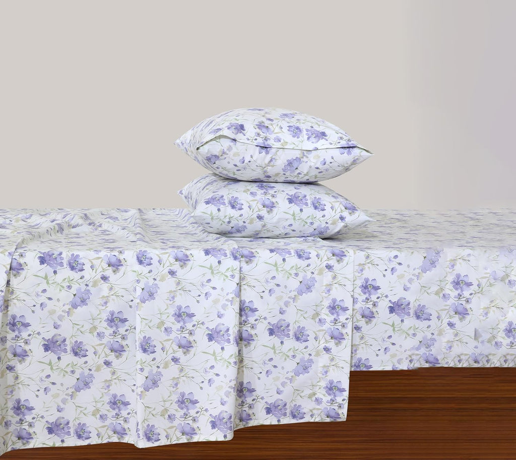 Featherstitchnewyork Feather & Stitch Softest 100% Cotton Sheets, 300 Thread Count Percale Weave Bedding, 16" Deep Pocket, Cooling Sheets,…