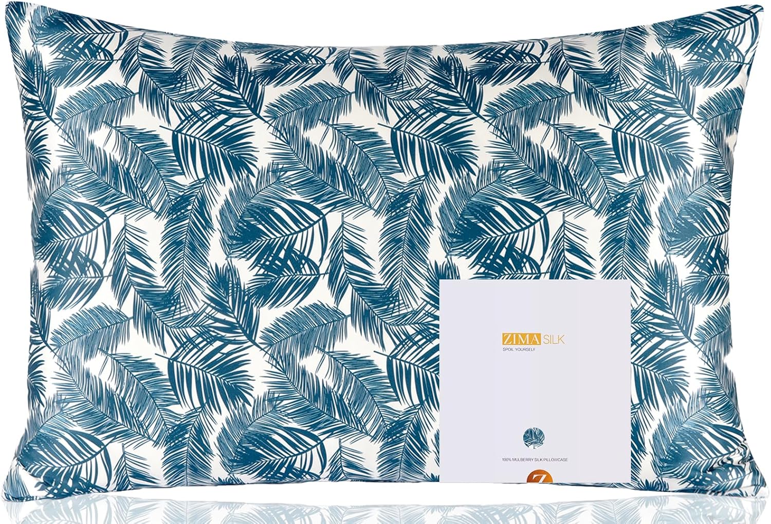 Zimasilk 100% Pure Mulberry Silk Pillowcase for Hair and Skin everyday comfort, Both Sides 19 Momme Silk Floral Print,1pc (Standard…