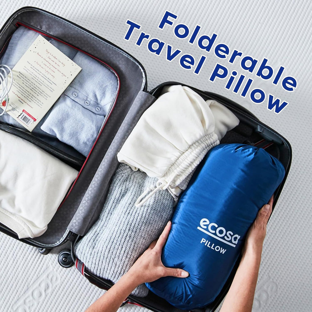 Ecosa ® Pillow | Supreme Comfort & Support | #1 Pillow for Comfort | Adjustable Height | for All Sleep Positions | Machine Washable Cover |…
