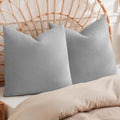 Phf 100% Cotton Waffle Weave Euro Shams 26" x 26", No Filling, 2 Pack Elegant Home Decorative Euro Throw Pillow Covers for Bed Couch Sofa,…