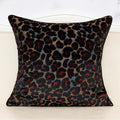 Alerfa Black Floral Throw Pillow Cover 18 x 18 Inch Cut Velvet Sqaure Luxury Decorative Pillow Cover for Couch Living Room Bedroom