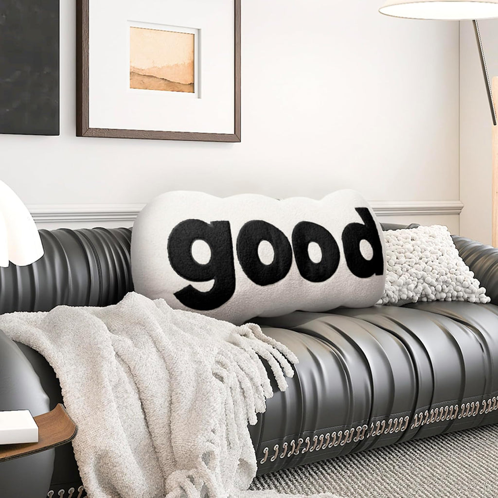 JohnearHomeFashionDecorLife Johnear Headboard Pillow White Plush Reading Back Support for Bed Sitting Up Adult Daybed Sofa College Dorm Bed…