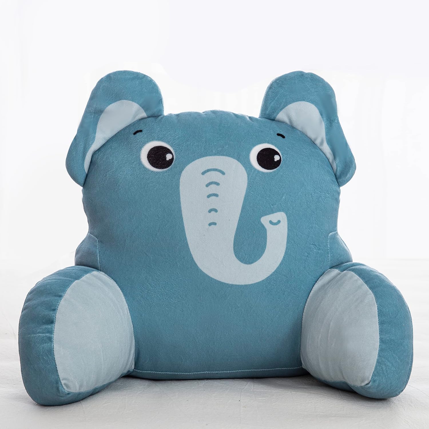 UnicornsRobots Unicorns & Robots Kids Reading Backrest Pillow with Arms, Mini Bedrest Lounge Pillow, Prop Up Elephant Bed Rest Pillows for…