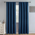 Igemaeve Blackout Curtains 84 Inch Length 2 Panels Set, Black Out Curtains for Bedroom 84 Inch Long, Rod Pocket Energy Saving Room Darkenin…
