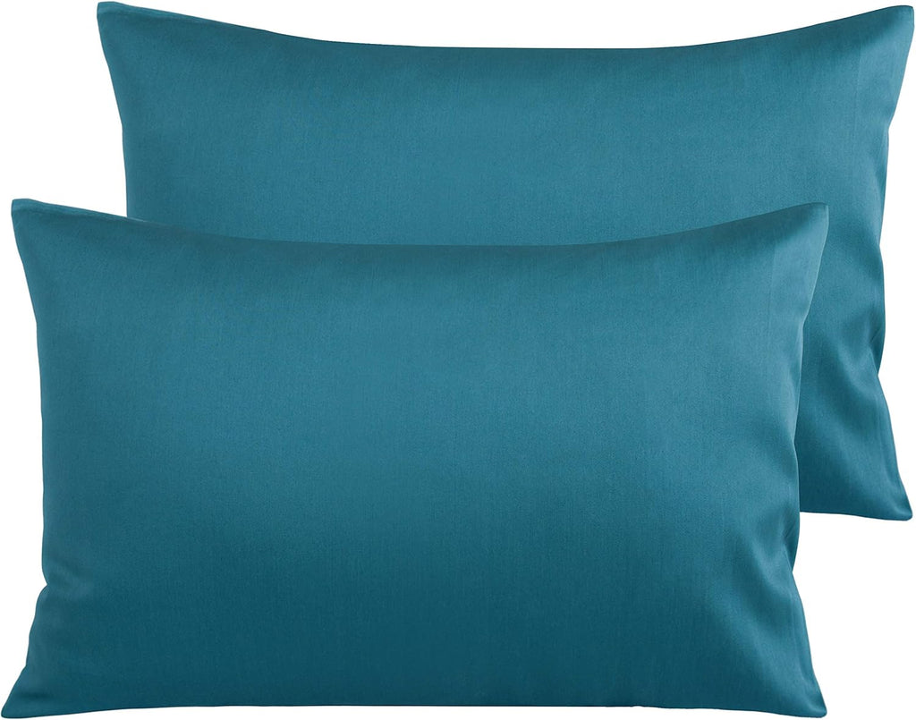 NTBAY Egyptian Cotton Queen Pillowcases - Set of 2, 500 Thread Count Cotton Pillowcases - Soft and Breathable Envelope Closure Pillow…
