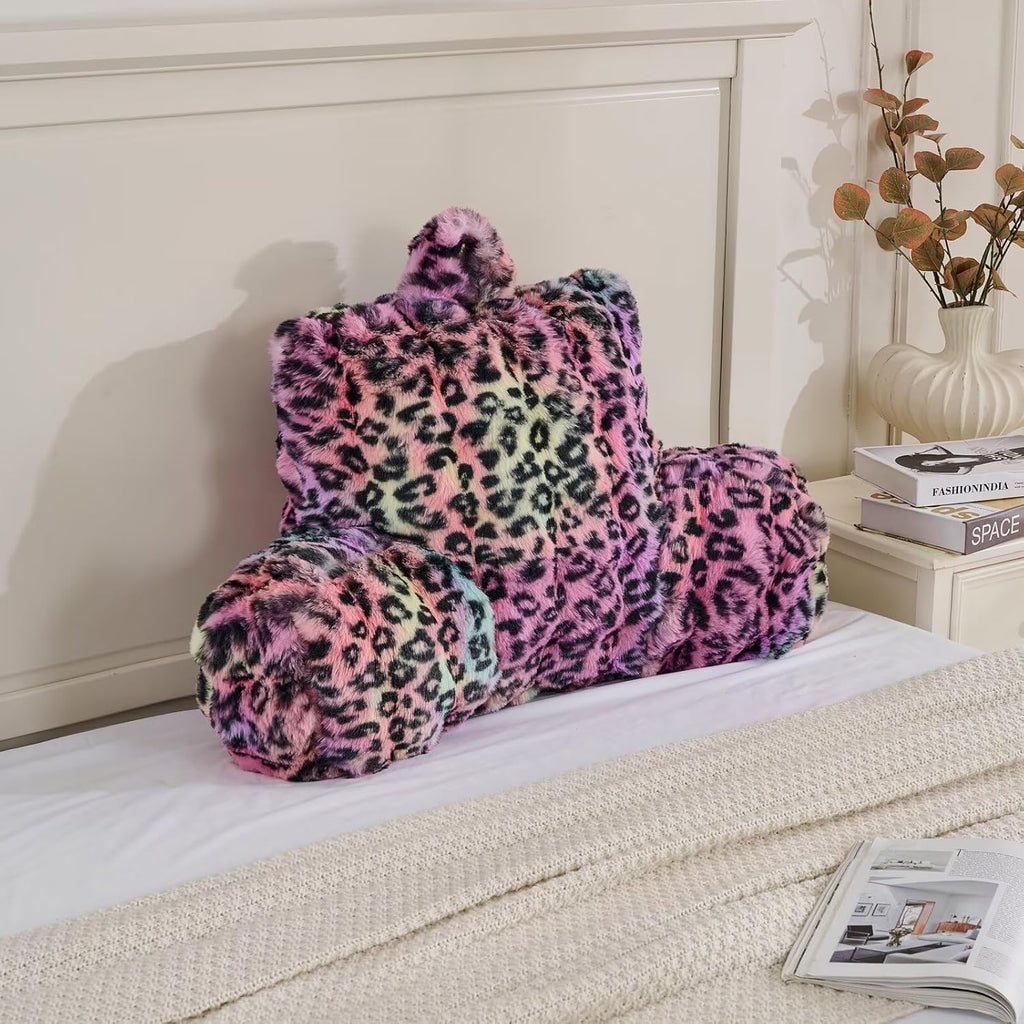 Animebody Reading Pillows for Boyfriend Adult, Velvet Back Pillow Bed Wedge Large, Back Rest Support Cushion for Sitting in Bed Kids Childre…