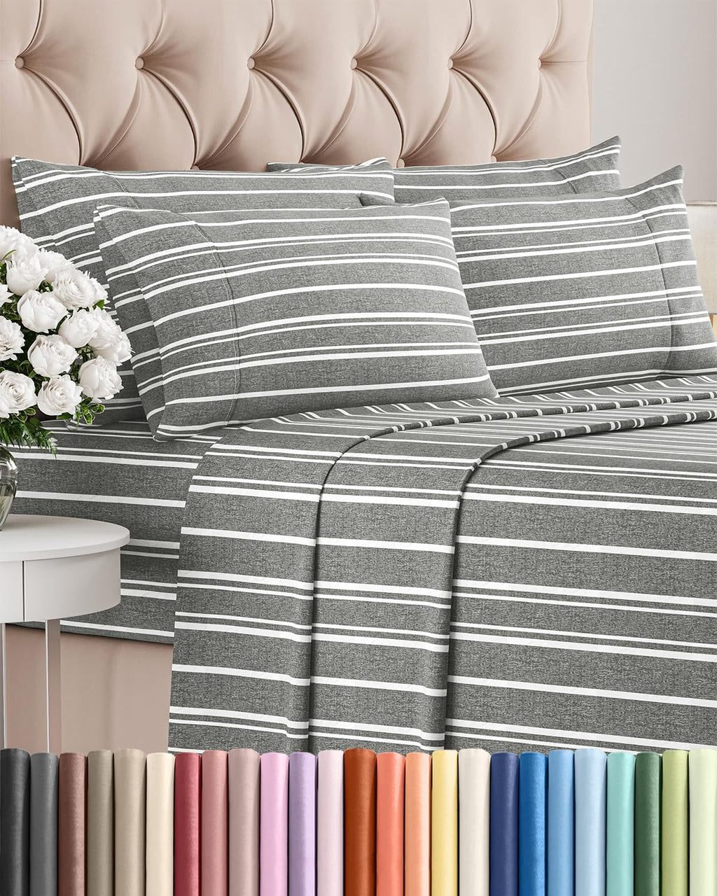 Cal King 6 Piece Sheet Set - Comfy, Breathable & Cooling - Soft Hotel Luxury Bedding for Women, Men, Kids, Teens & Children - 1 Flat & 1…