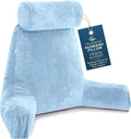 HusbandPillow Husband Pillow Medium Reading Pillow with Arms - 23" Backrest for Sitting Up in Bed - Firm Support Bed Rest Pillow for Adults…
