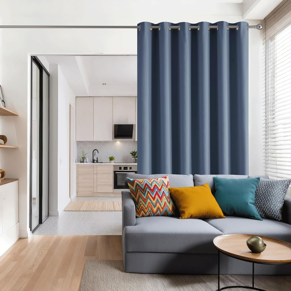 Rybhome RYB HOME Blackout Thermal Insulated Curtains, Portable Curtain for Sliding Glass Door/Storage/Space Room Divider, Large Window Trea…