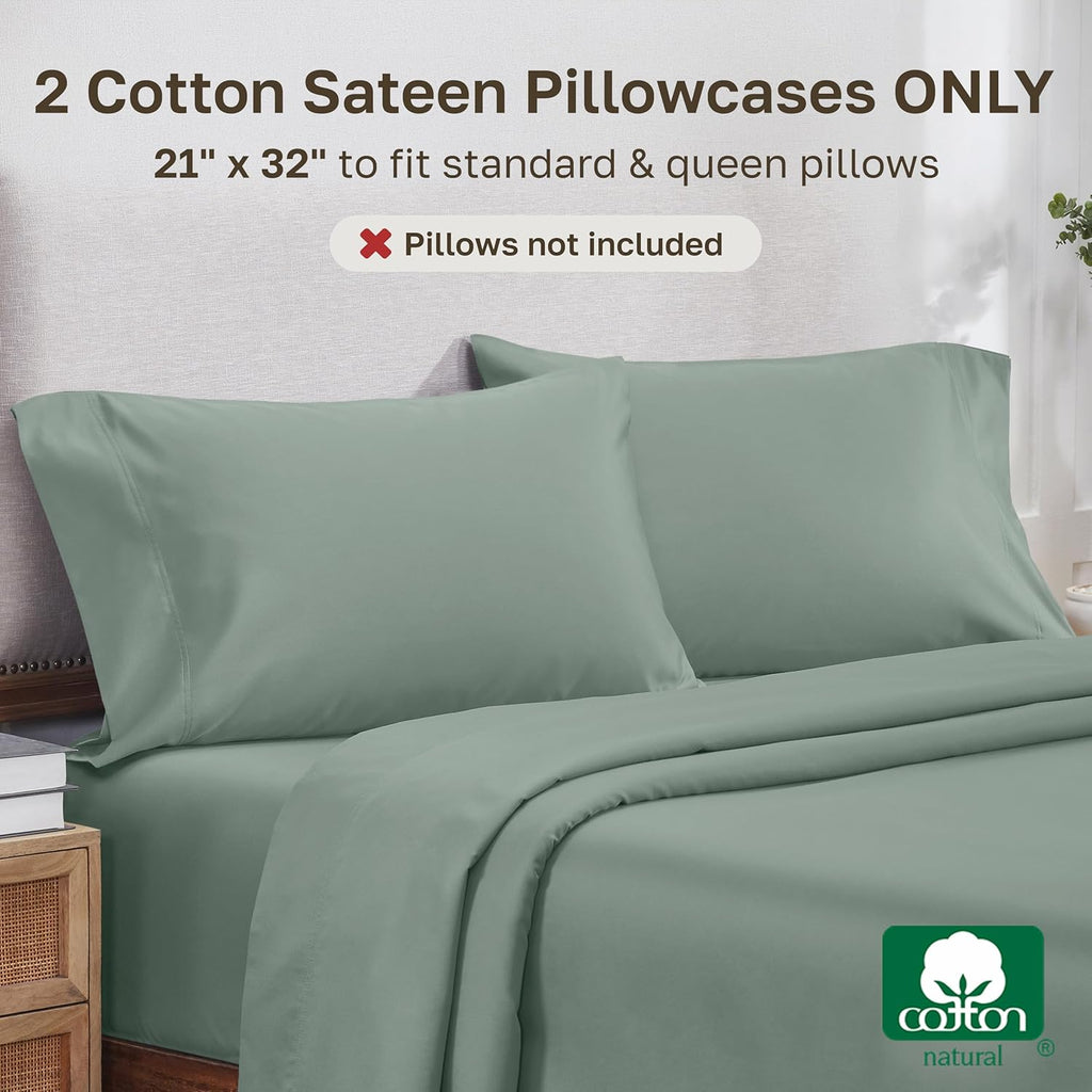 CaliforniaDesignDen California Design Den Standard/Queen Size Pillow Cases Set of 2 - Luxuriously Soft and Thick 800 Thread Count, Smooth S…