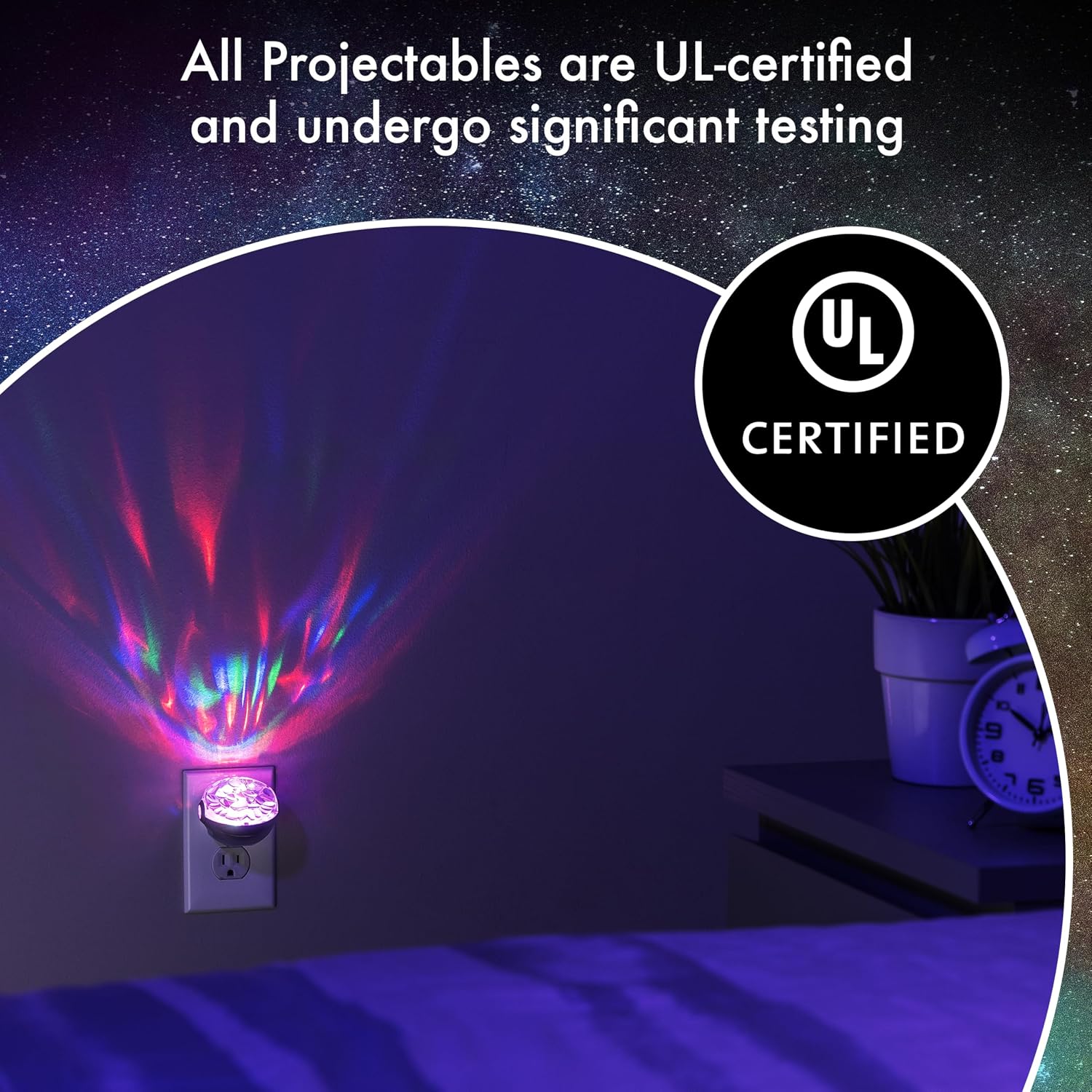 Projectables Northern Lights LED Projection Night Light with Moving Atmospheric Effects, 30404, Aurora Borealis Motion Effects Project…