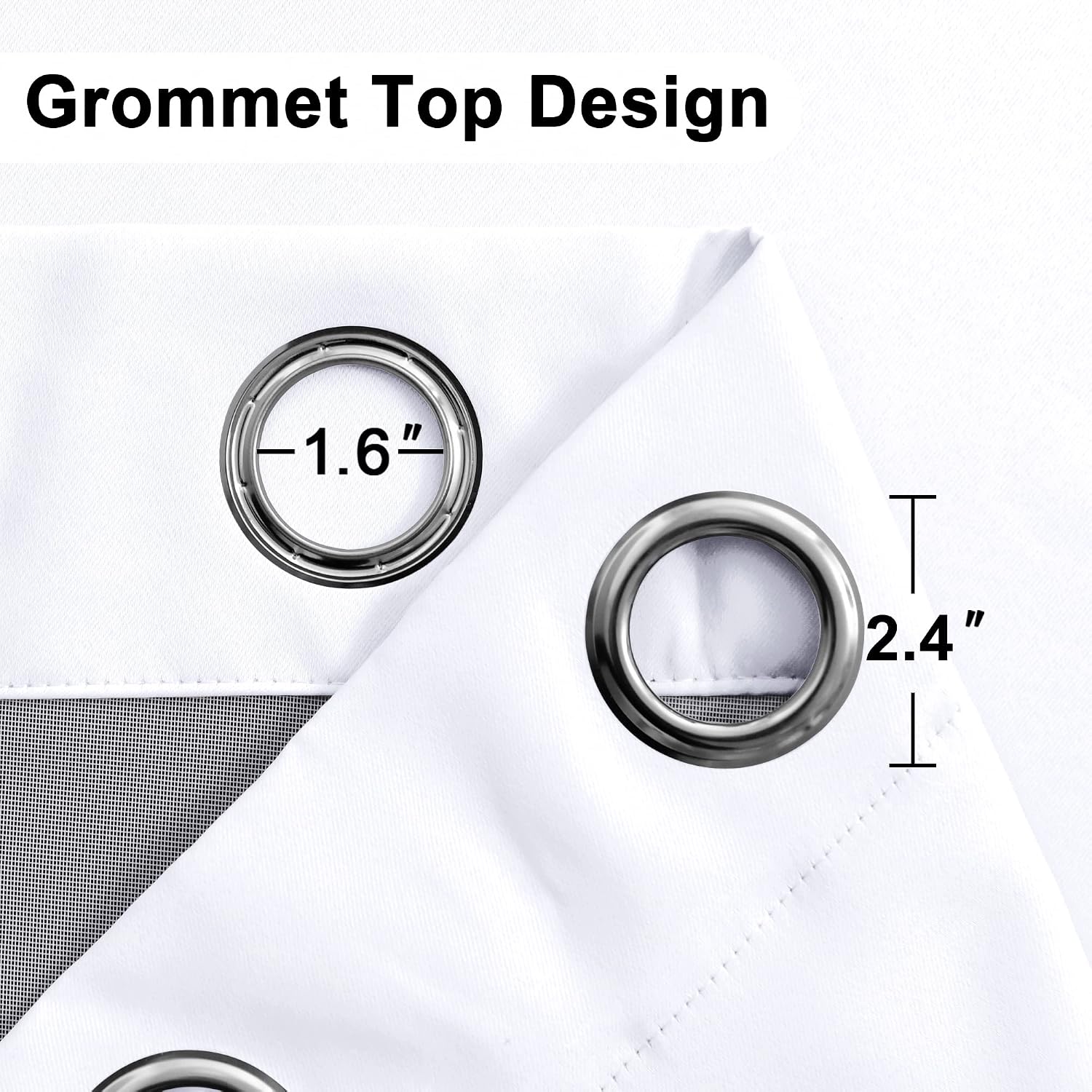Xwzo 100% Blackout Curtains 63 Inches Long - Noise Reducing & Energy Efficiency Extra Wide Window Draperies Grommet Top with Black Liner fo…