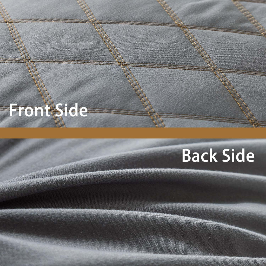 WhatsBedding Memory Foam Body Pillow for Adults, Long Pillow for Sleeping, Full Body Pillow for Bed - Dark Grey