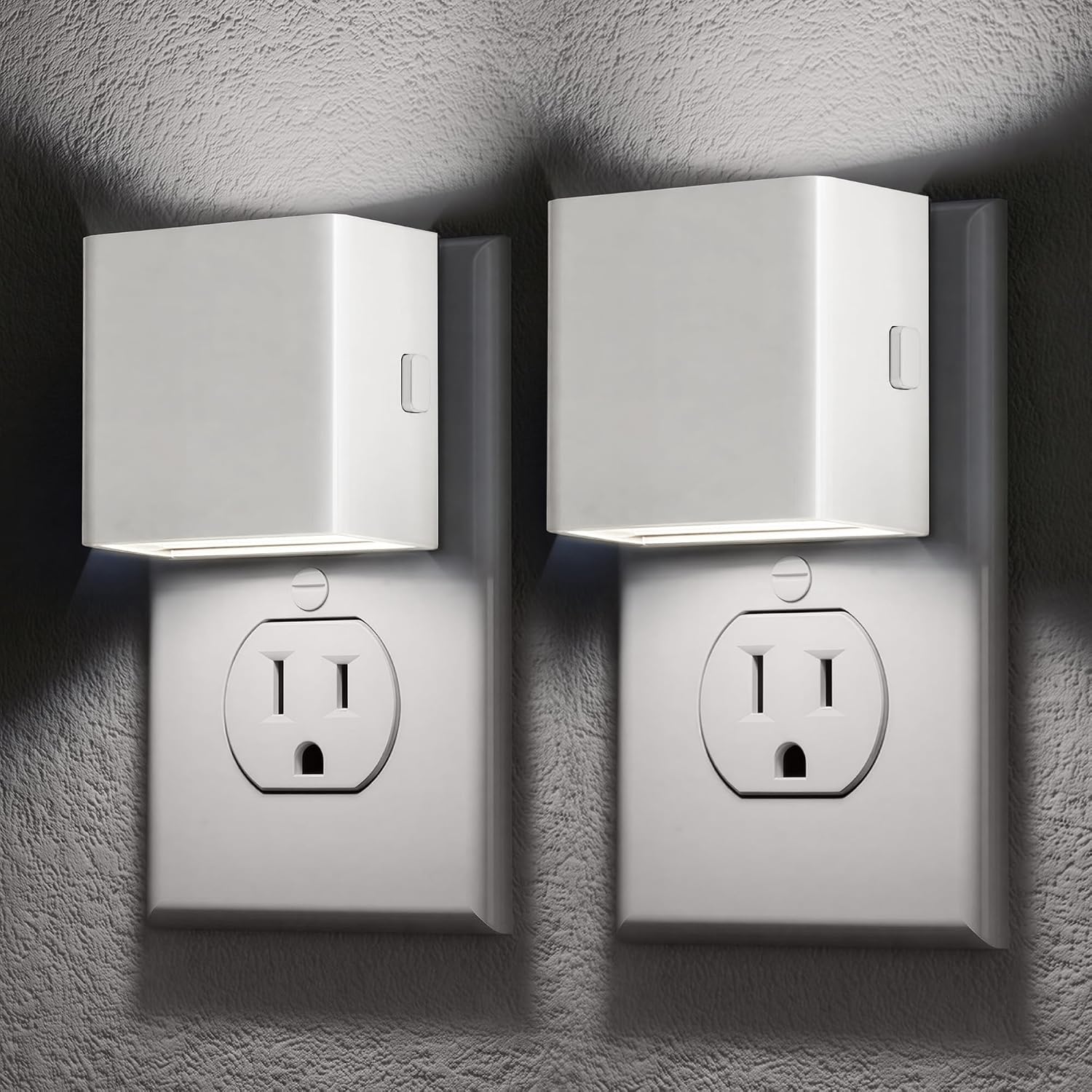 DORESshop LED Night Lights Plug into Wall [2 Pack], Plug in Nightlight, 3 Level Brightness Adjustable Night Light, Dusk to Dawn Sensor…
