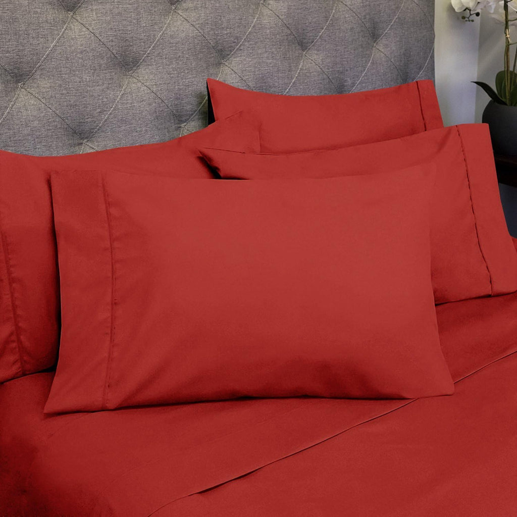 King Size Bed Sheets - 6 Piece 1500 Supreme Collection Fine Brushed Microfiber Deep Pocket King Sheet Set Bedding - 2 Extra Pillow Cases…