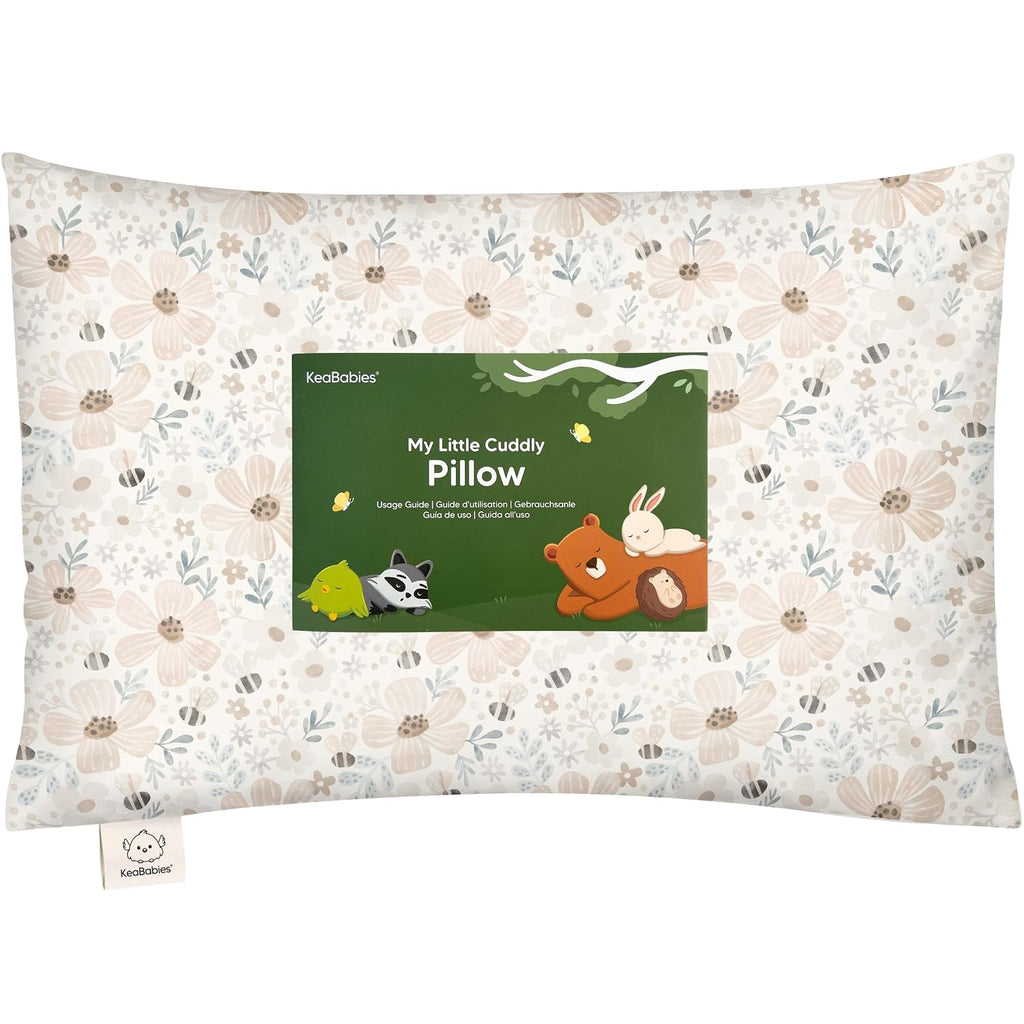 KeaBabies Toddler Pillow with Pillowcase - 13x18 My Little Cuddly Kids Travel Pillows for Sleeping, Nap, Viscose from Bamboo Nursery…