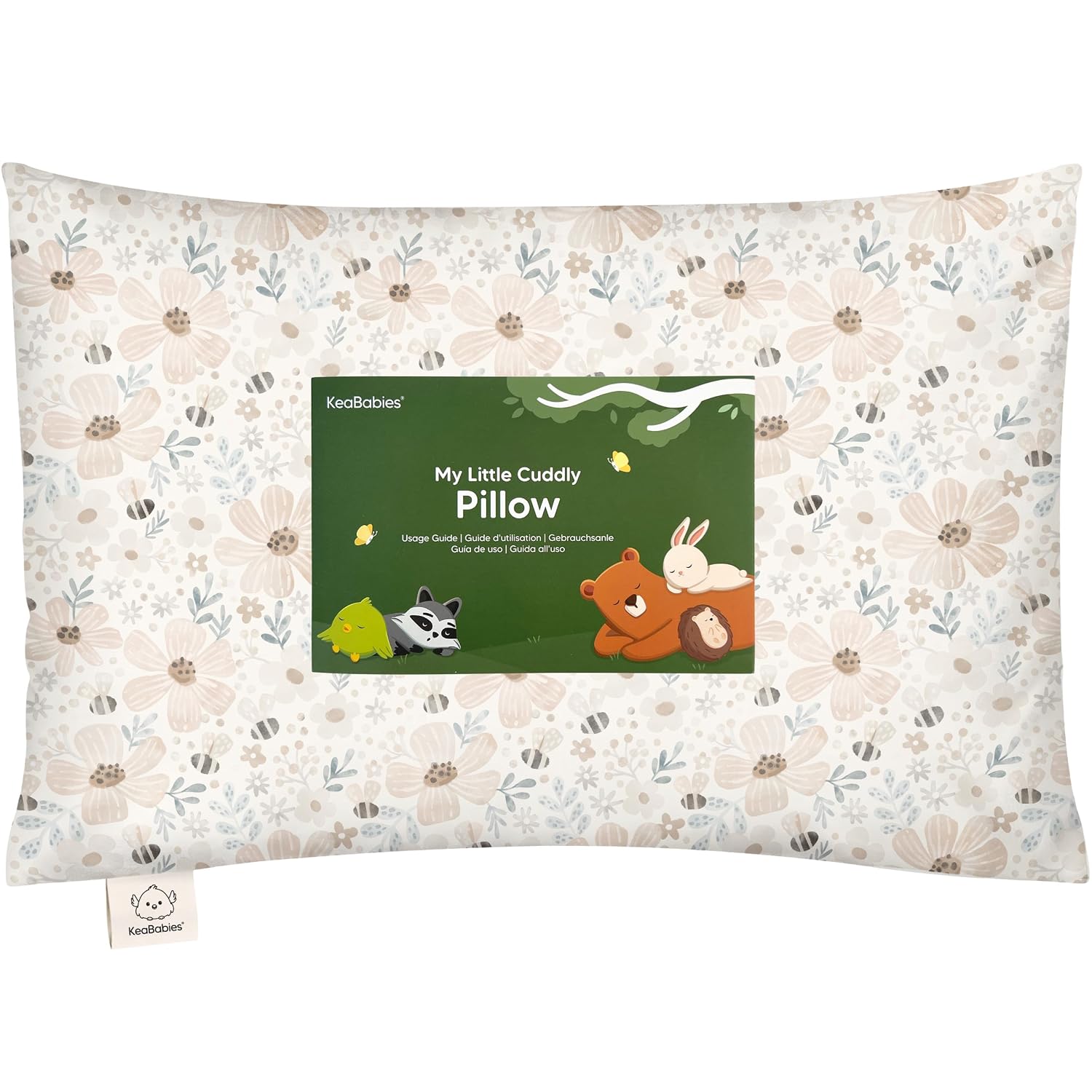 KeaBabies Toddler Pillow with Pillowcase - 13x18 My Little Cuddly Kids Travel Pillows for Sleeping, Nap, Viscose from Bamboo Nursery…