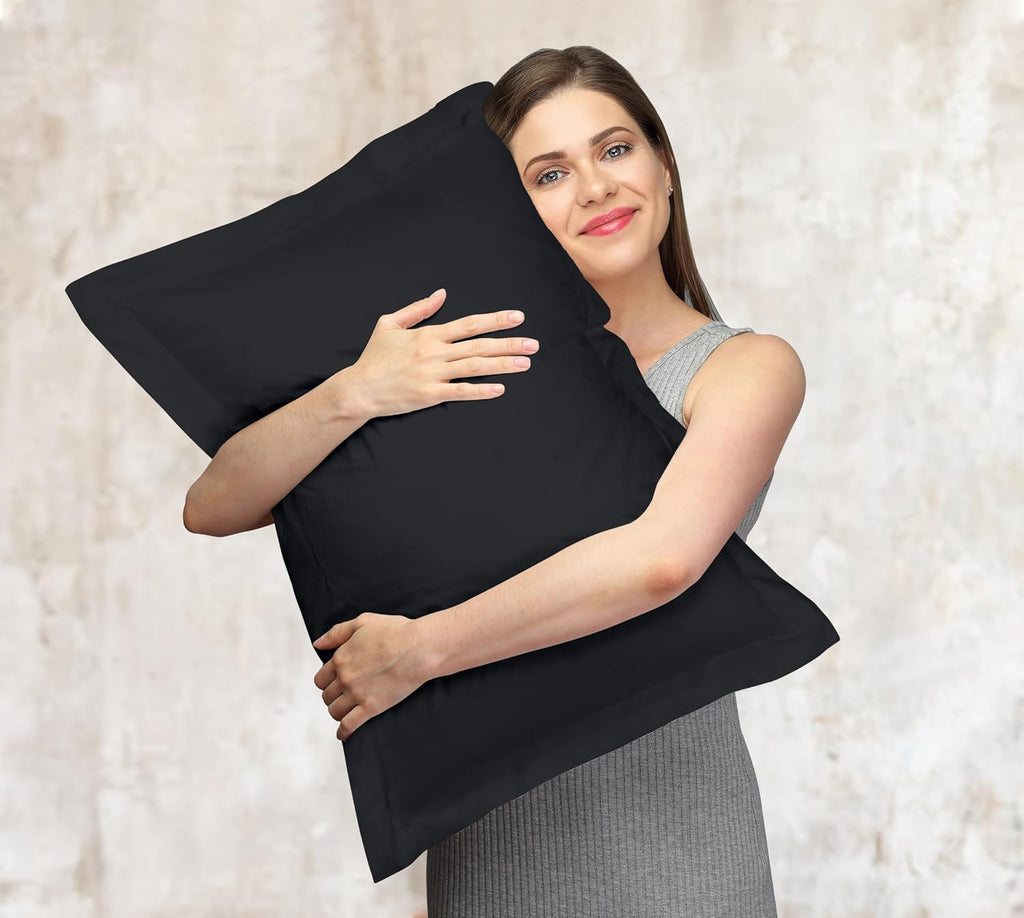 Royalelinens Royale Linens Pillow Shams 2 Pack Queen Size 20x30 Inch - Brushed 1800 Microfiber - Bed Pillow Shams, Wrinkle Resistant Super…