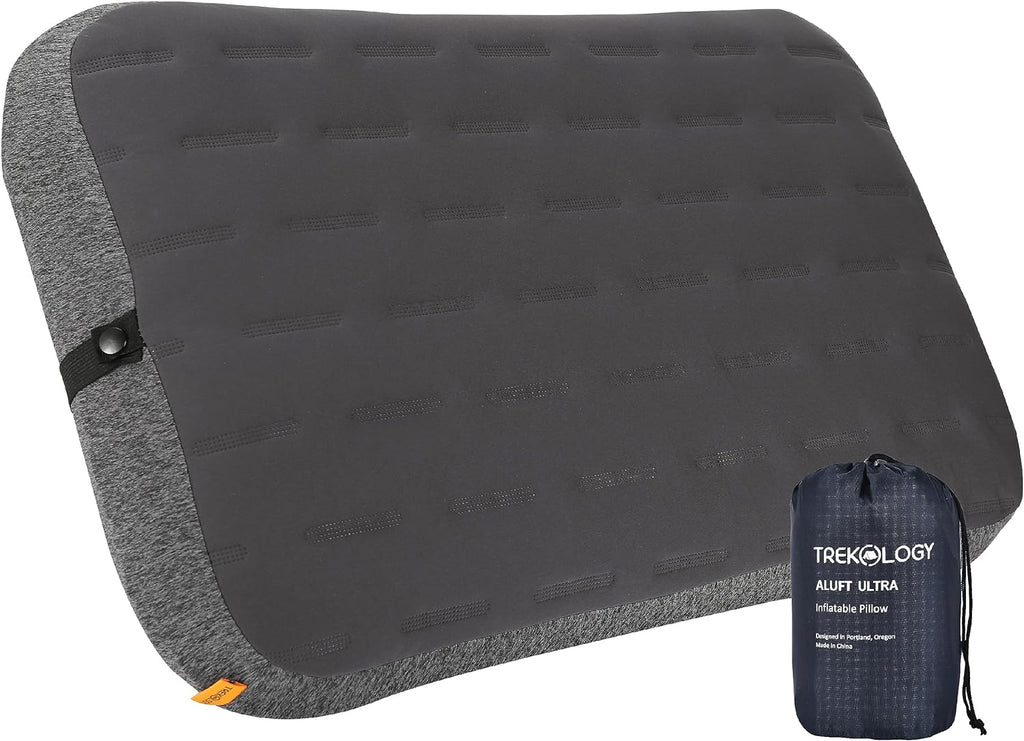 TREKOLOGY Camping Pillow - Large Inflatable (24"x15") for Home-Like Comfort, Portable & Ergonomic, Easy to Clean, Durable & Leak-Proof…