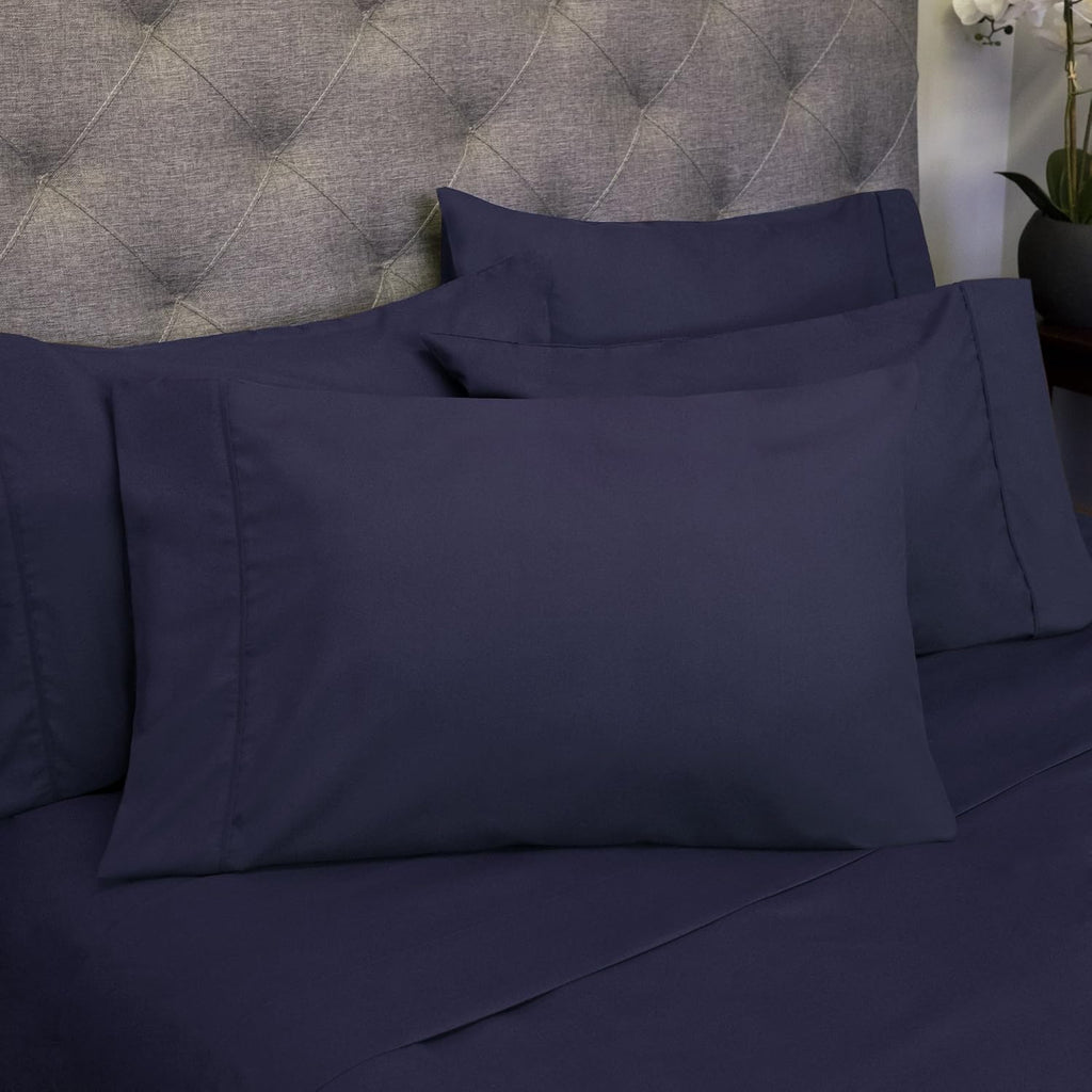 Full Size Bed Sheets - 6 Piece 1500 Supreme Collection Fine Brushed Microfiber Deep Pocket Full Sheet Set Bedding - 2 Extra Pillow Cases…